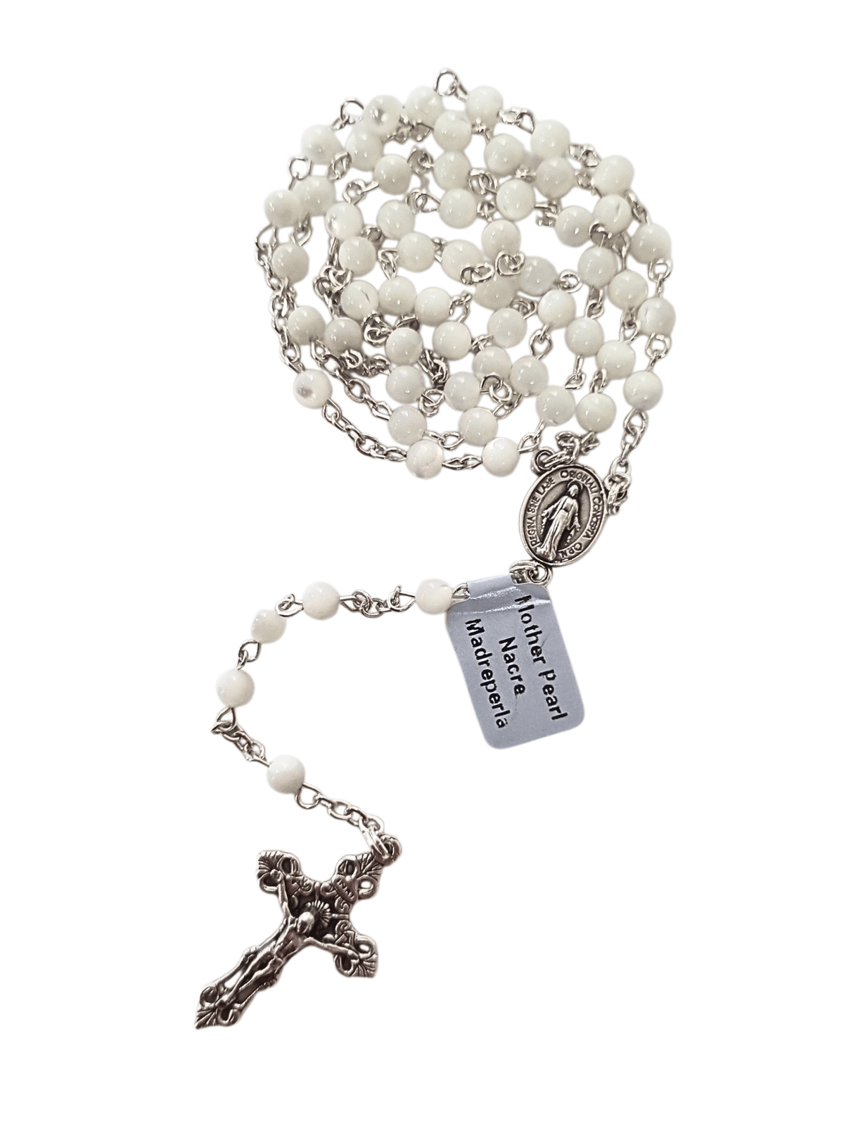 Terço Italiano de Madrepérola 4 mm-TerraCotta Arte Sacra