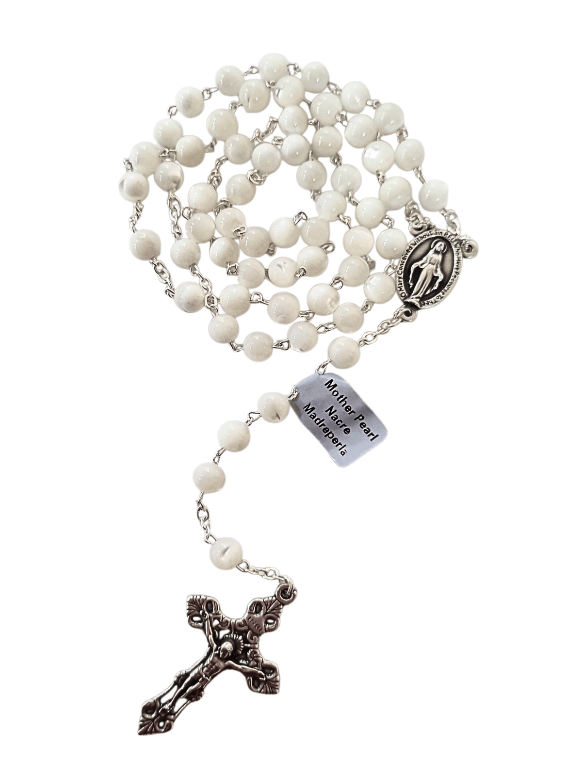 Terço Italiano de Madrepérola 6 mm-TerraCotta Arte Sacra