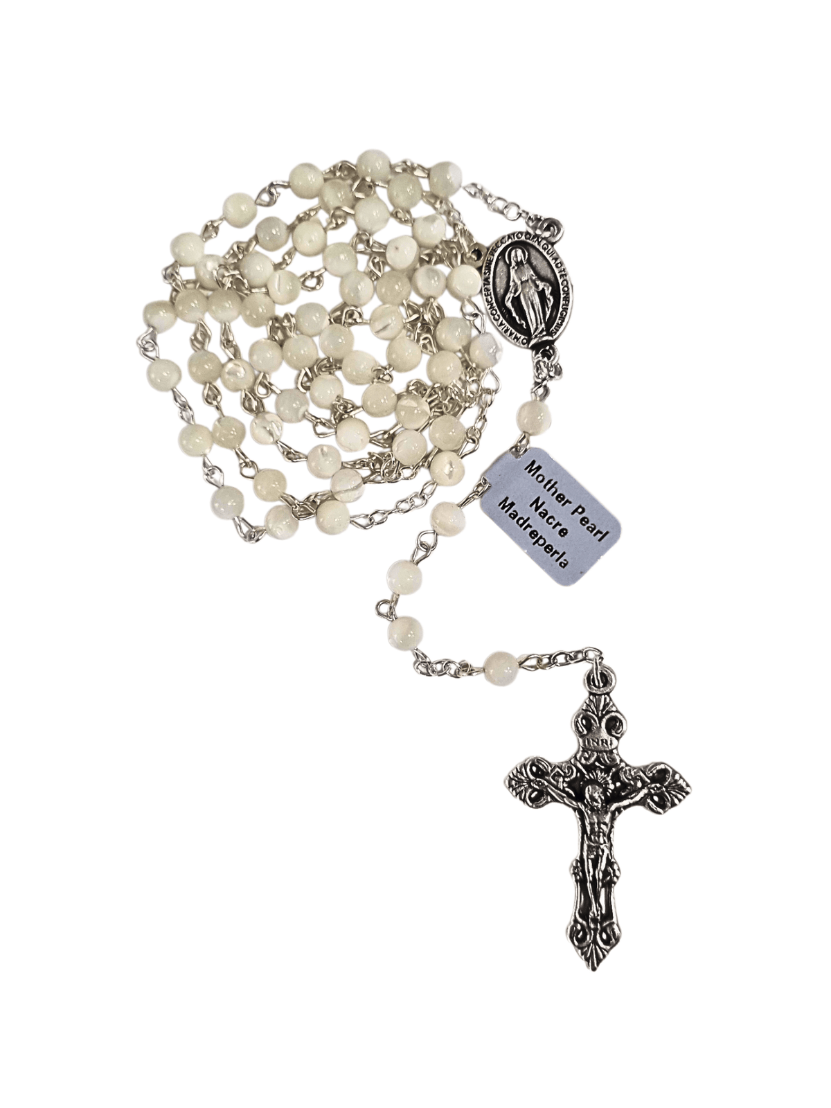 Terço Italiano de Madrepérola 6 mm-TerraCotta Arte Sacra