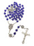 Terço Italiano de Murano Azul com Nossa Senhora de Lourdes-TerraCotta Arte Sacra