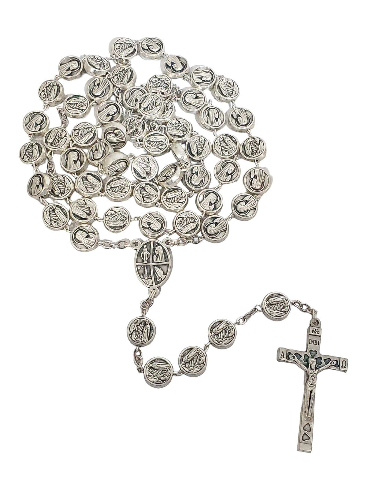 Terço Italiano de Nossa Senhora de Lourdes-TerraCotta Arte Sacra