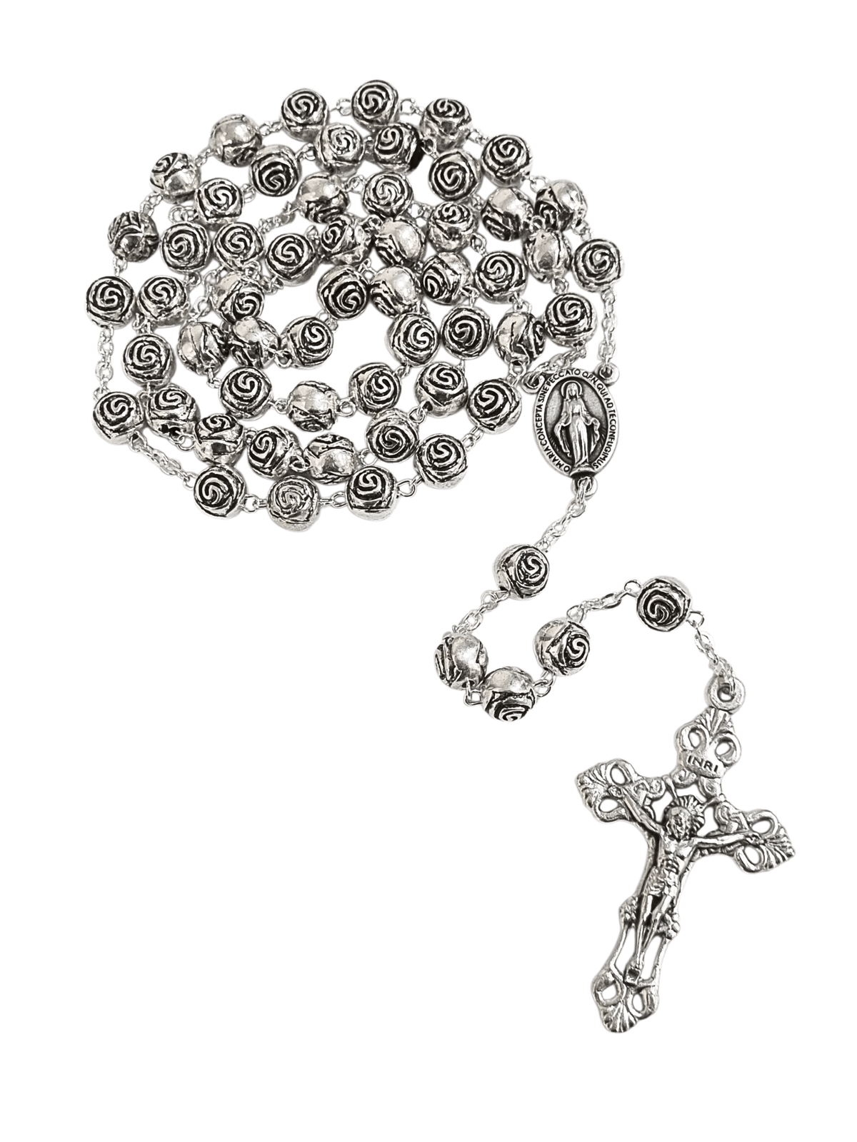 Terço Italiano de Rosas 10 mm-TerraCotta Arte Sacra