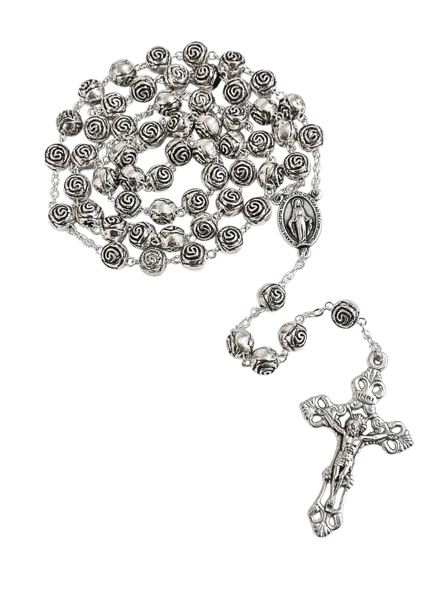 Terço Italiano de Rosas 10 mm-TerraCotta Arte Sacra