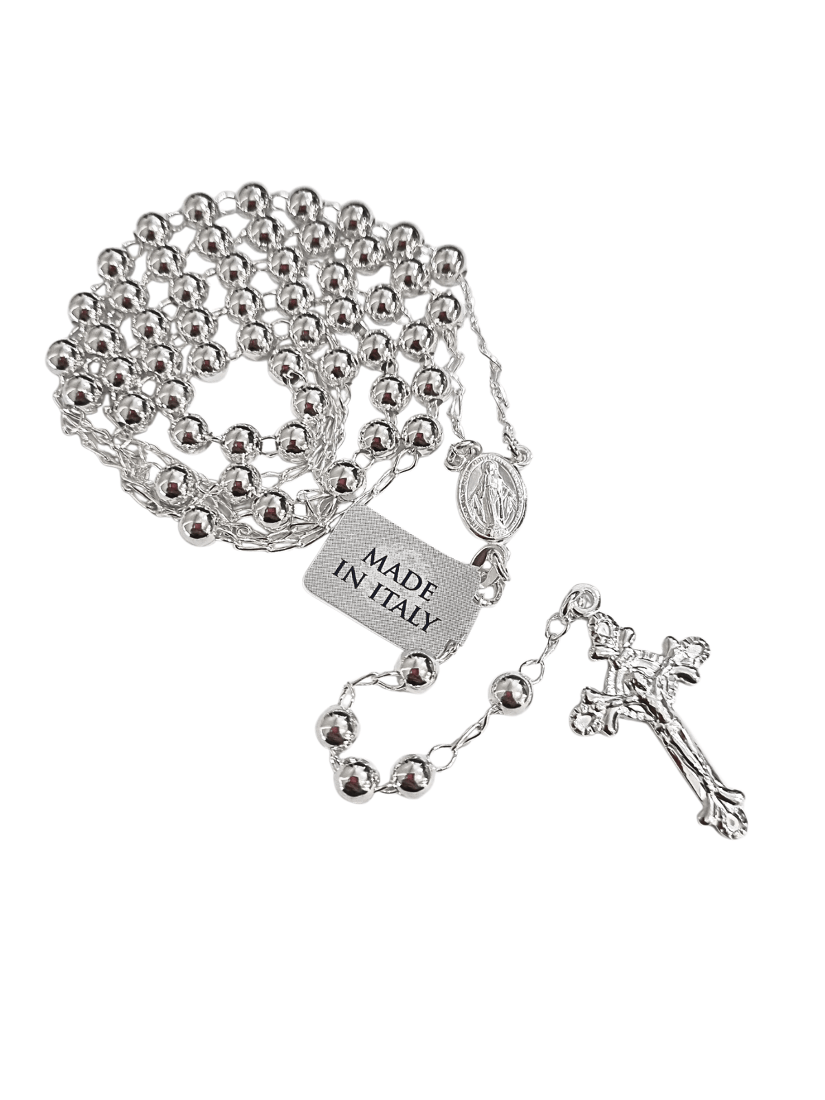 Terço Italiano em Prata de Lei 925 5 mm-TerraCotta Arte Sacra