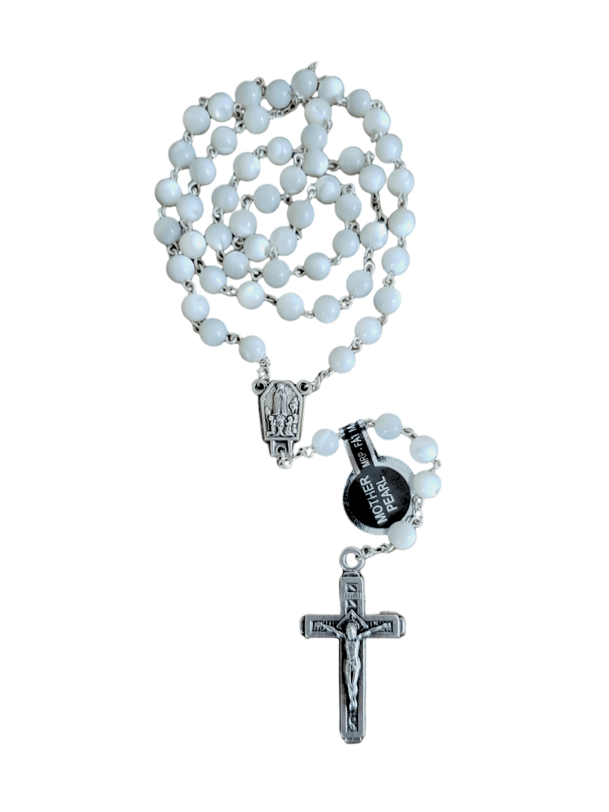 Terço de Madrepérola com Água de Fátima Portugal-TerraCotta Arte Sacra