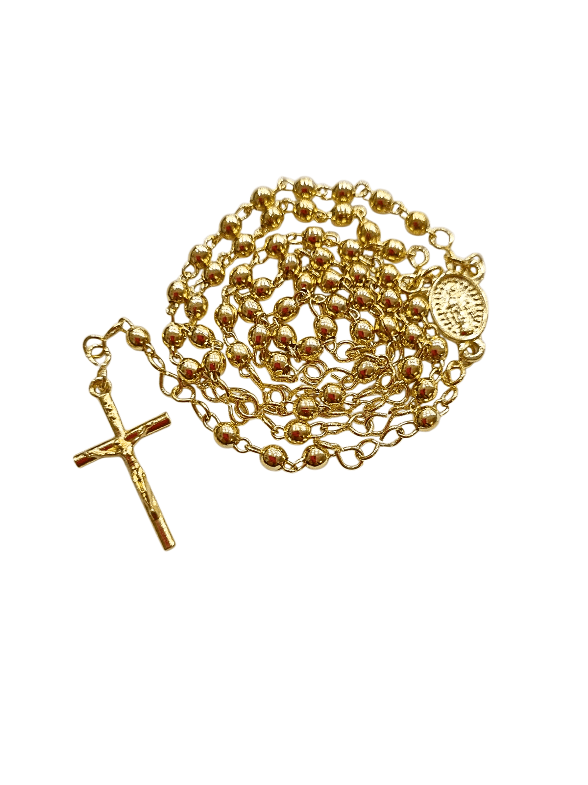 Terço de Metal Dourado 4 mm-TerraCotta Arte Sacra