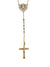 Terço de Nossa Senhora de Fátima com Trapézios de Zircônias de Prata de Lei 925 e Banho de Ouro 18 k-TerraCotta Arte Sacra
