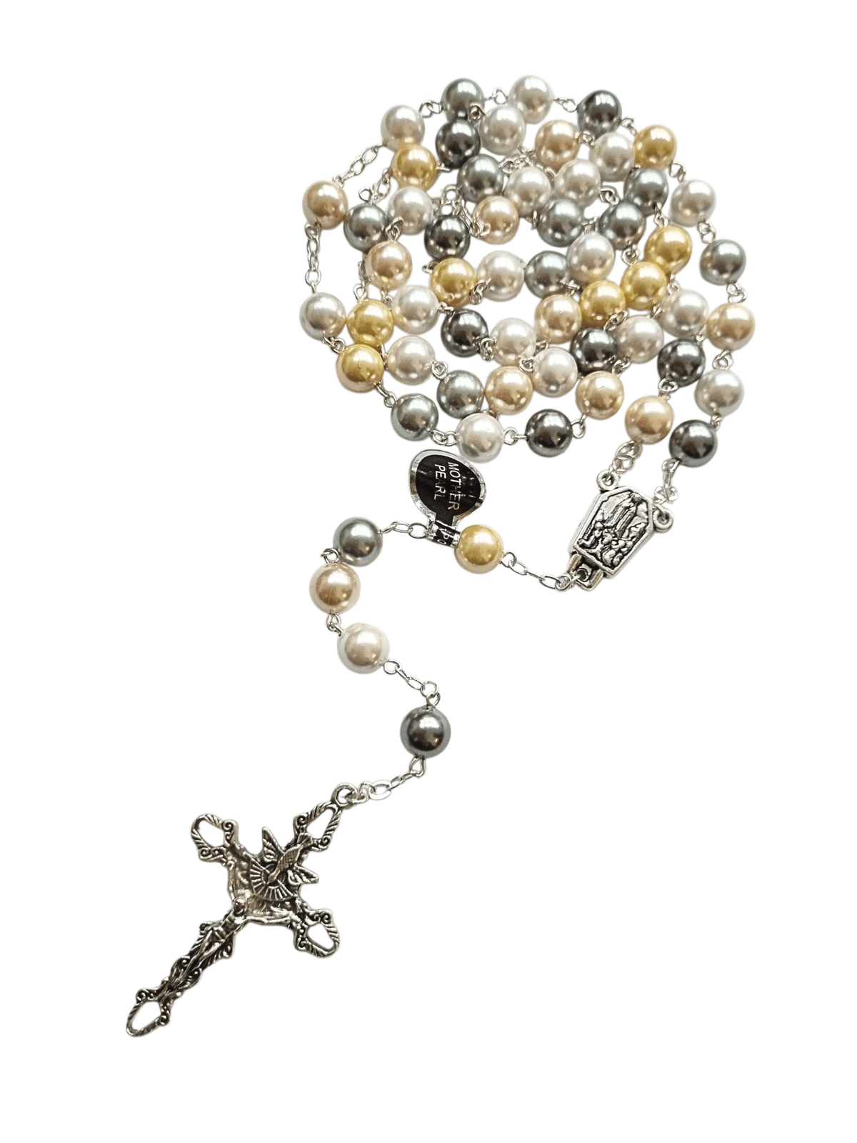 Terço de Pérola Natural de Água Doce Feito em Fátima Portugal-TerraCotta Arte Sacra