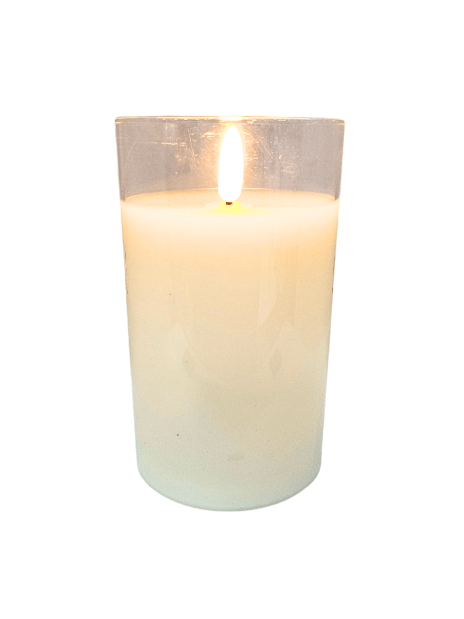 Vela Decorativa Vidro Transparente 12,5 cm-TerraCotta Arte Sacra