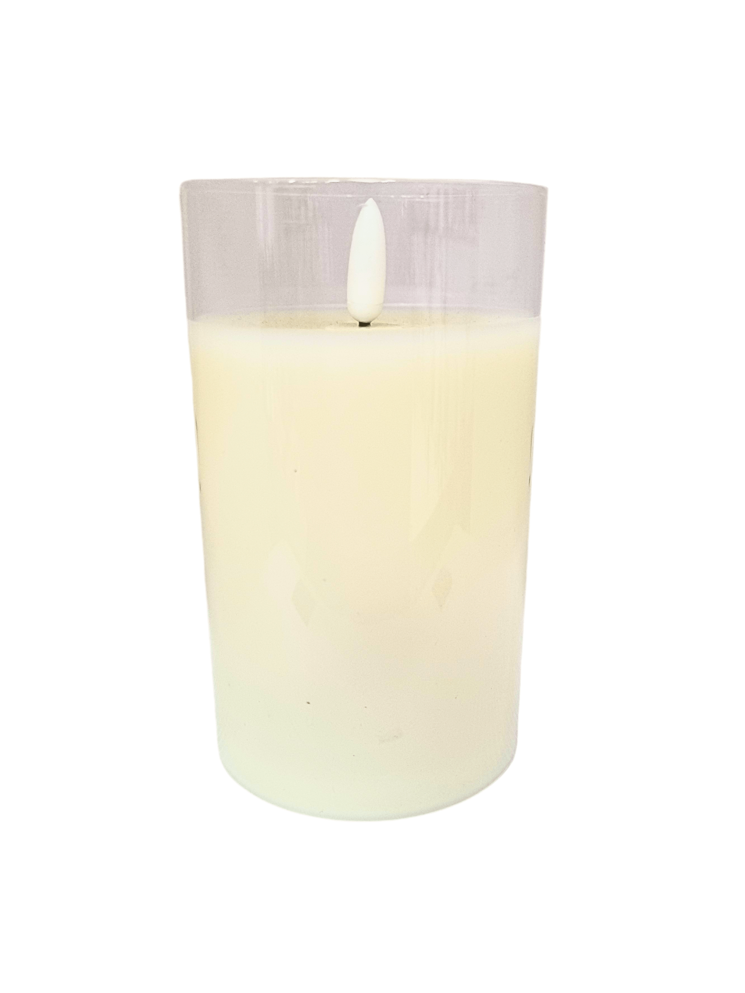 Vela Decorativa Vidro Transparente 12,5 cm-TerraCotta Arte Sacra