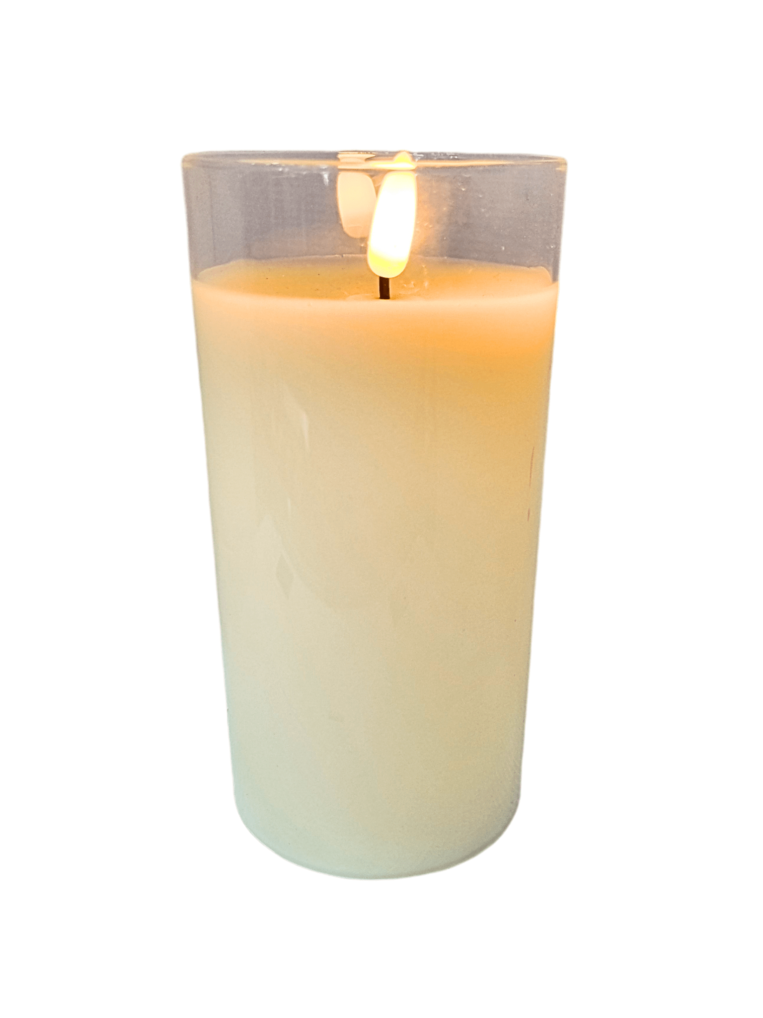 Vela Decorativa Vidro Transparente 15 cm-TerraCotta Arte Sacra