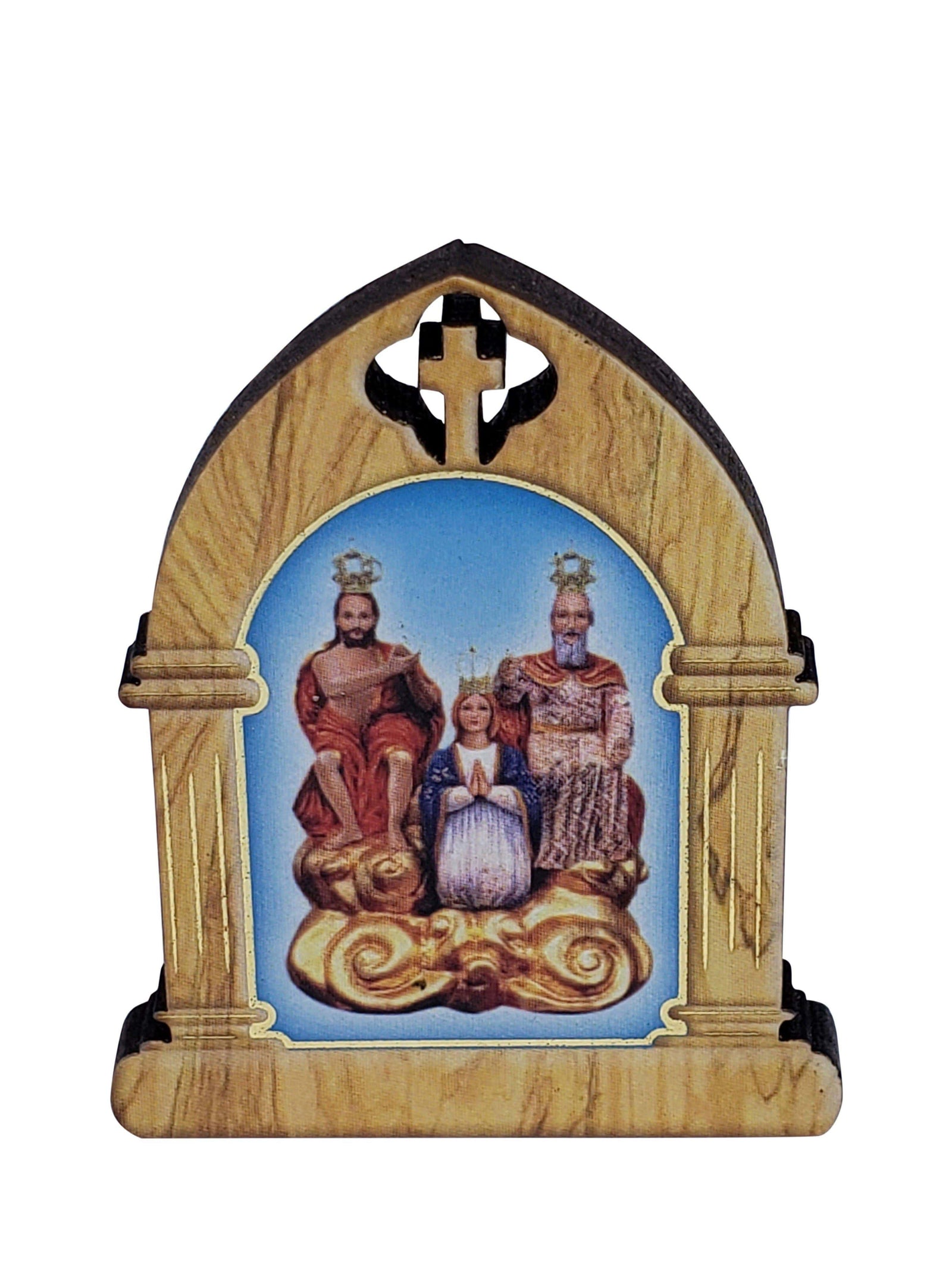 Adorno Divino Pai Eterno em Madeira Italiana-TerraCotta Arte Sacra