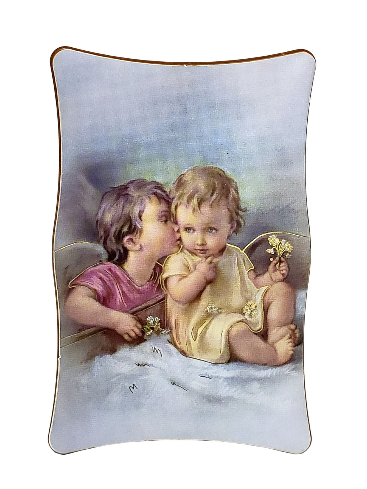 Adorno Italiano Anjo da Guarda 7 x 11 cm-TerraCotta Arte Sacra