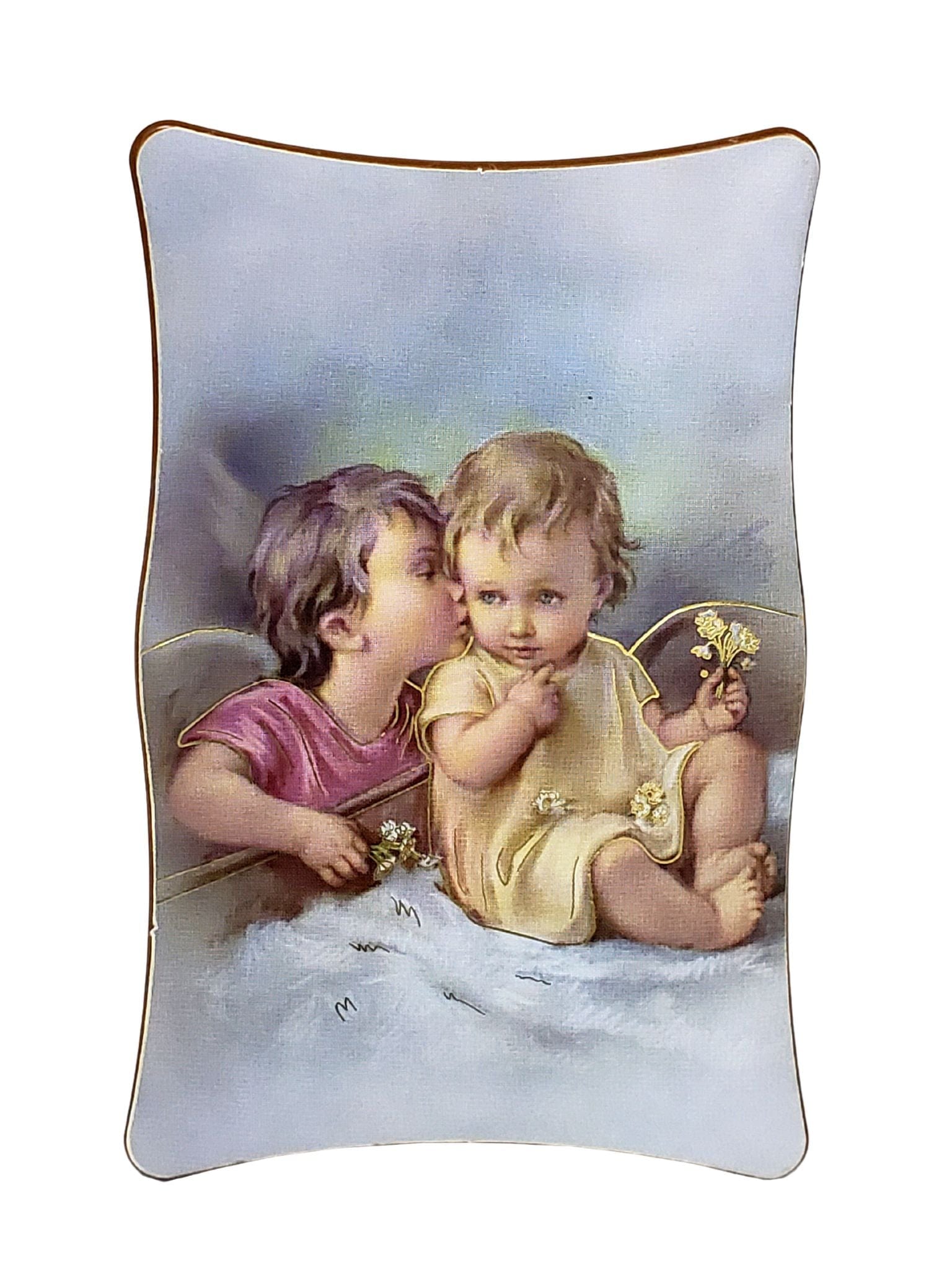 Adorno Italiano Anjo da Guarda 7 x 11 cm-TerraCotta Arte Sacra