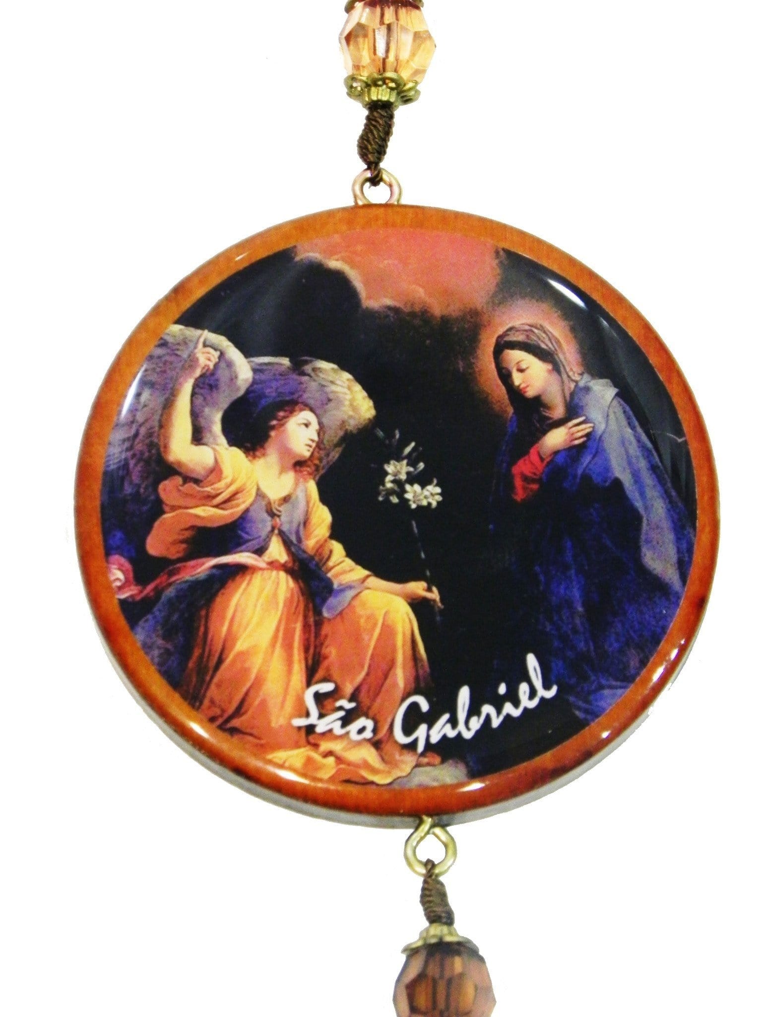 Adorno Para Porta 3 Arcanjos Pequeno-TerraCotta Arte Sacra