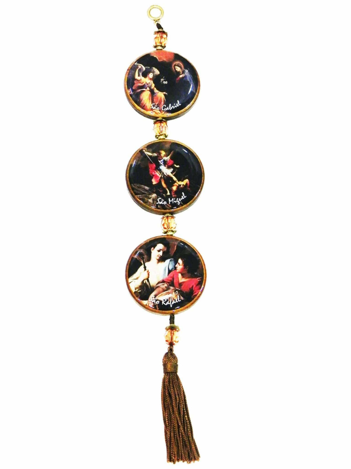 Adorno Para Porta 3 Arcanjos Pequeno-TerraCotta Arte Sacra