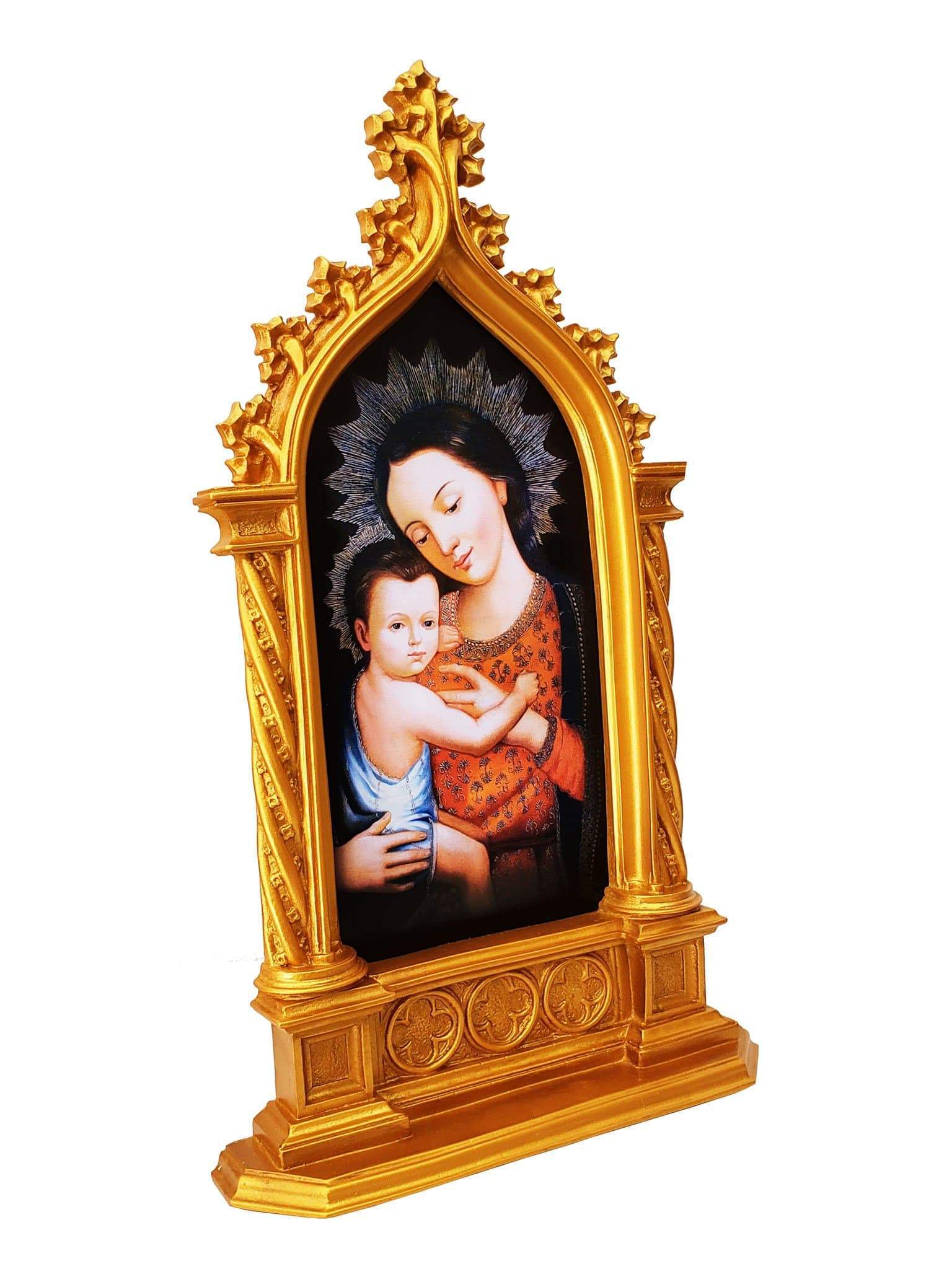 Adorno de Mesa ou Parede de Nossa Senhora Pó de Mármore 45 cm-TerraCotta Arte Sacra