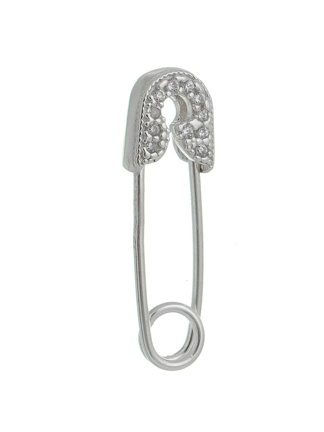 Alfinete de Prata de Lei 925 com Zircônias-TerraCotta Arte Sacra