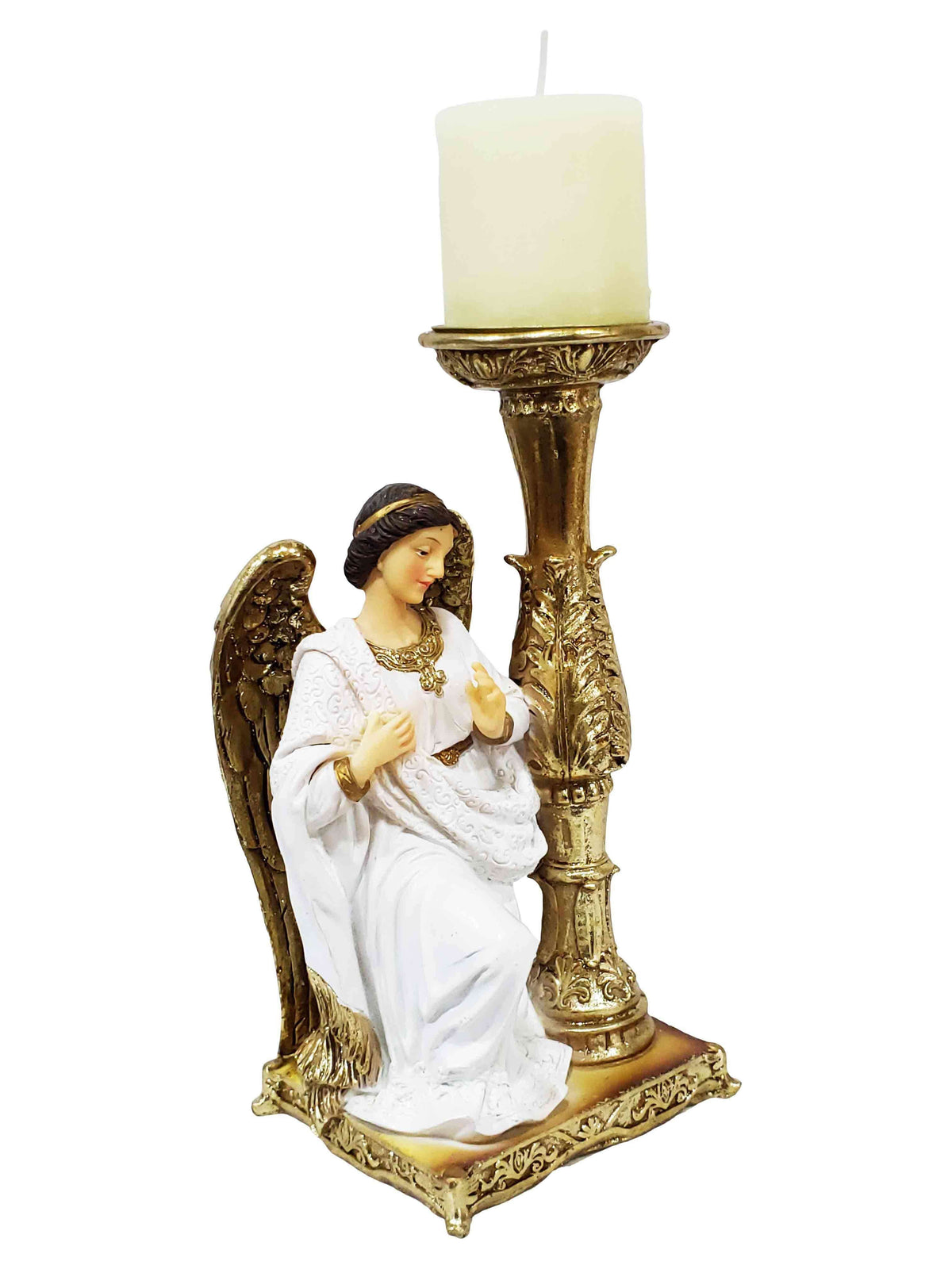 Anjo Adorador de 19 cm em Resina-TerraCotta Arte Sacra