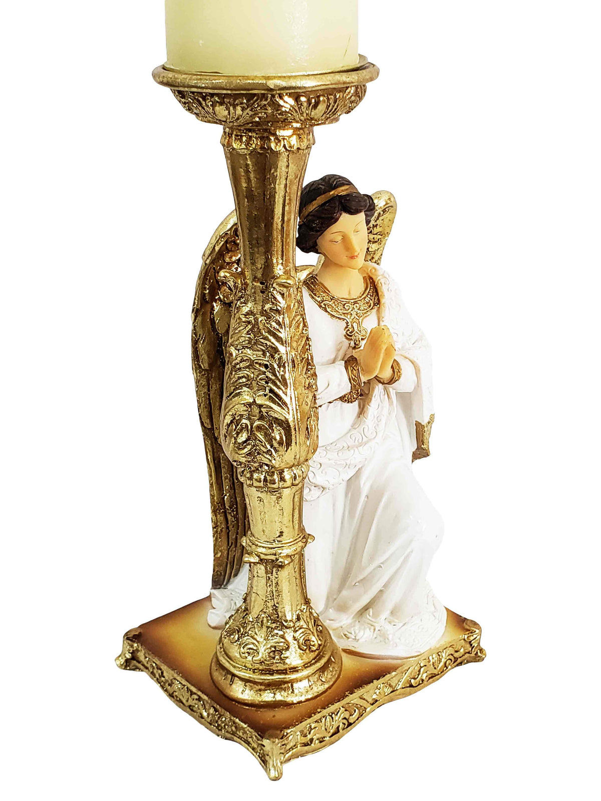 Anjo Adorador de 19 cm em Resina-TerraCotta Arte Sacra