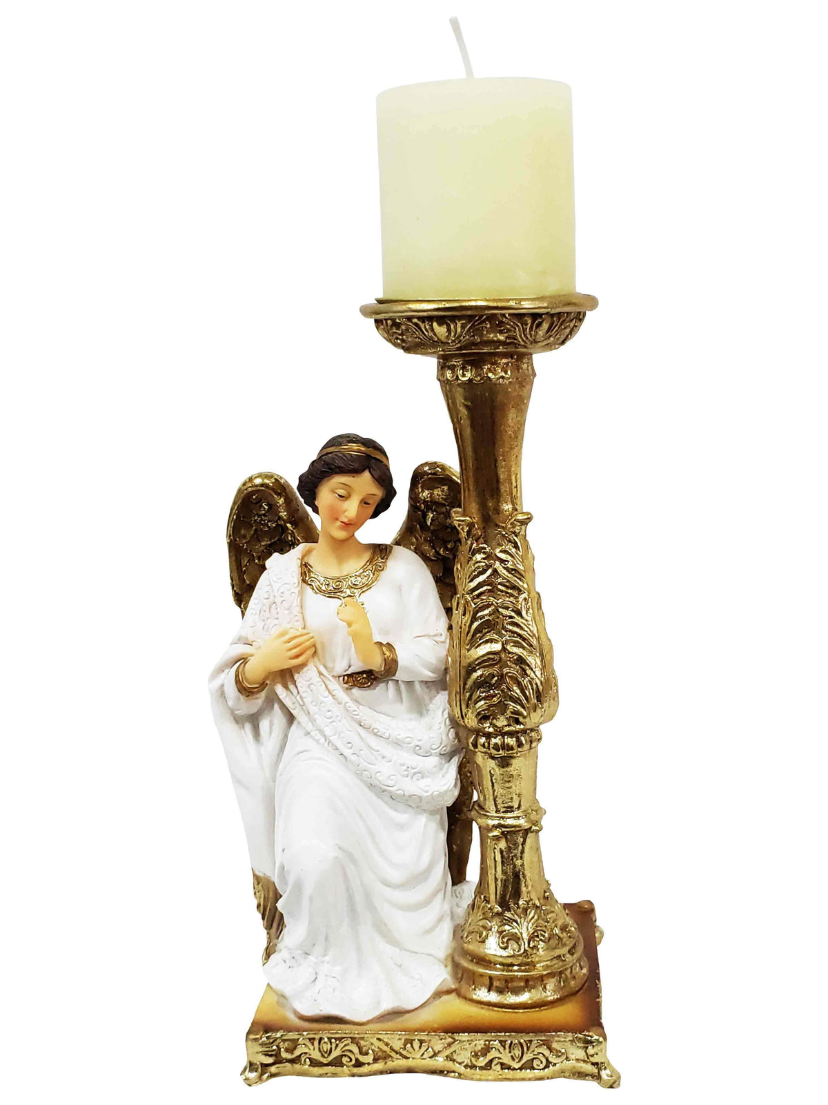 Anjo Adorador de 19 cm em Resina-TerraCotta Arte Sacra