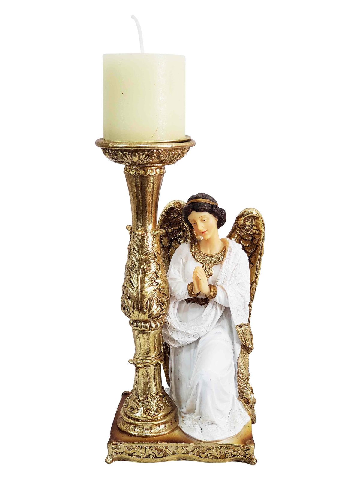 Anjo Adorador de 19 cm em Resina-TerraCotta Arte Sacra