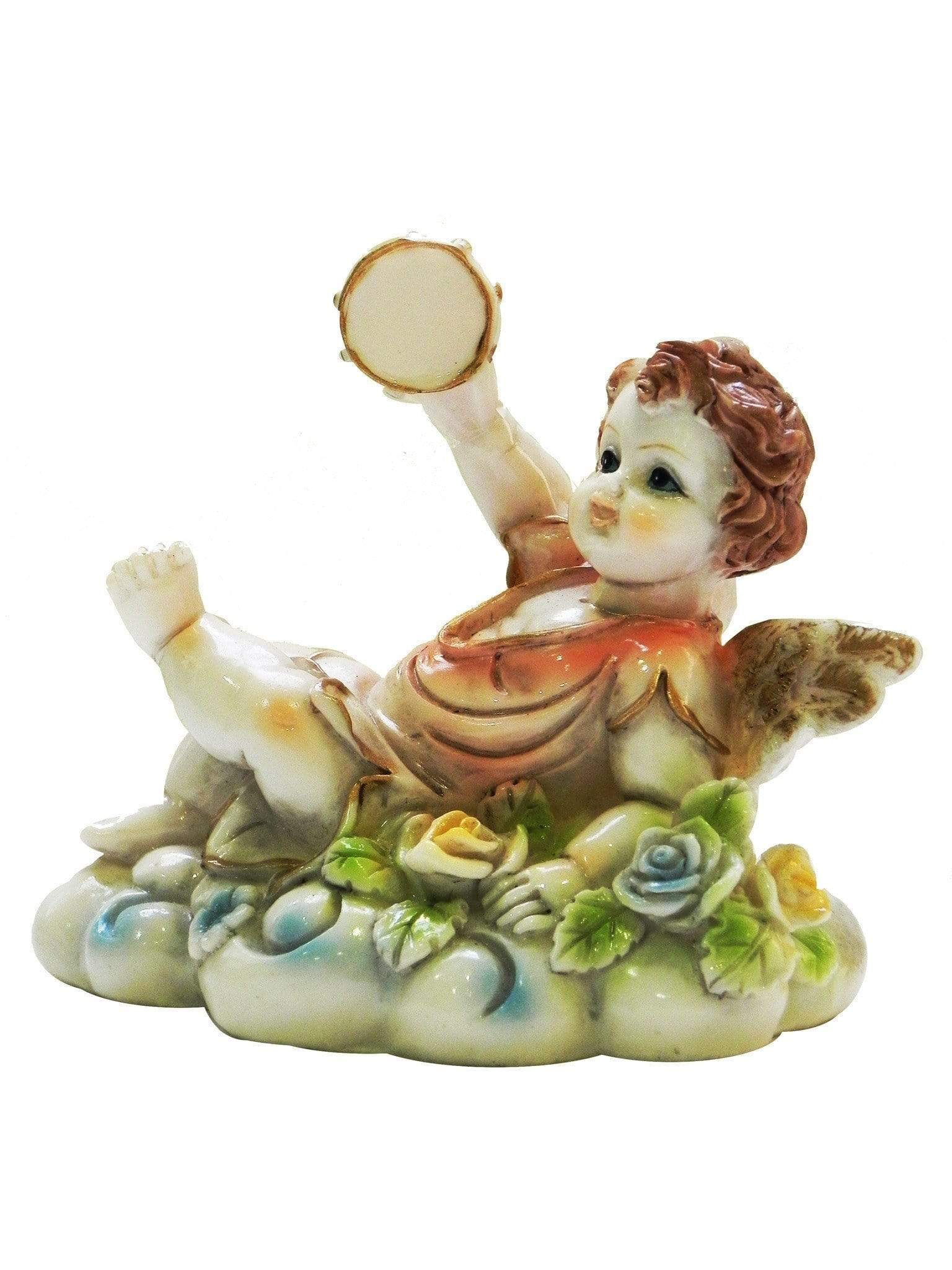 Anjo com Pandeiro-TerraCotta Arte Sacra