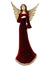 Anjo com Vestes de Veludo Vermelho 35 cm-TerraCotta Arte Sacra