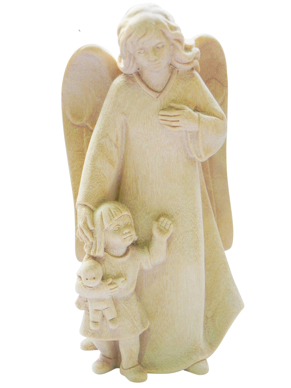 Anjo da Guarda em Madeira (Para meninas) 8,5 cm-TerraCotta Arte Sacra