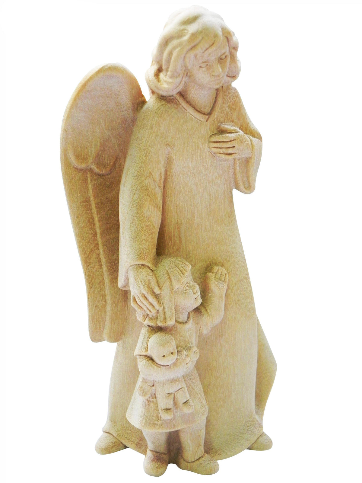 Anjo da Guarda em Madeira (Para meninas) 8,5 cm-TerraCotta Arte Sacra