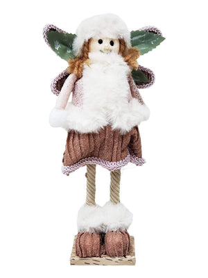 Anjo em Pé com Vestes Rosa 35 cm-TerraCotta Arte Sacra