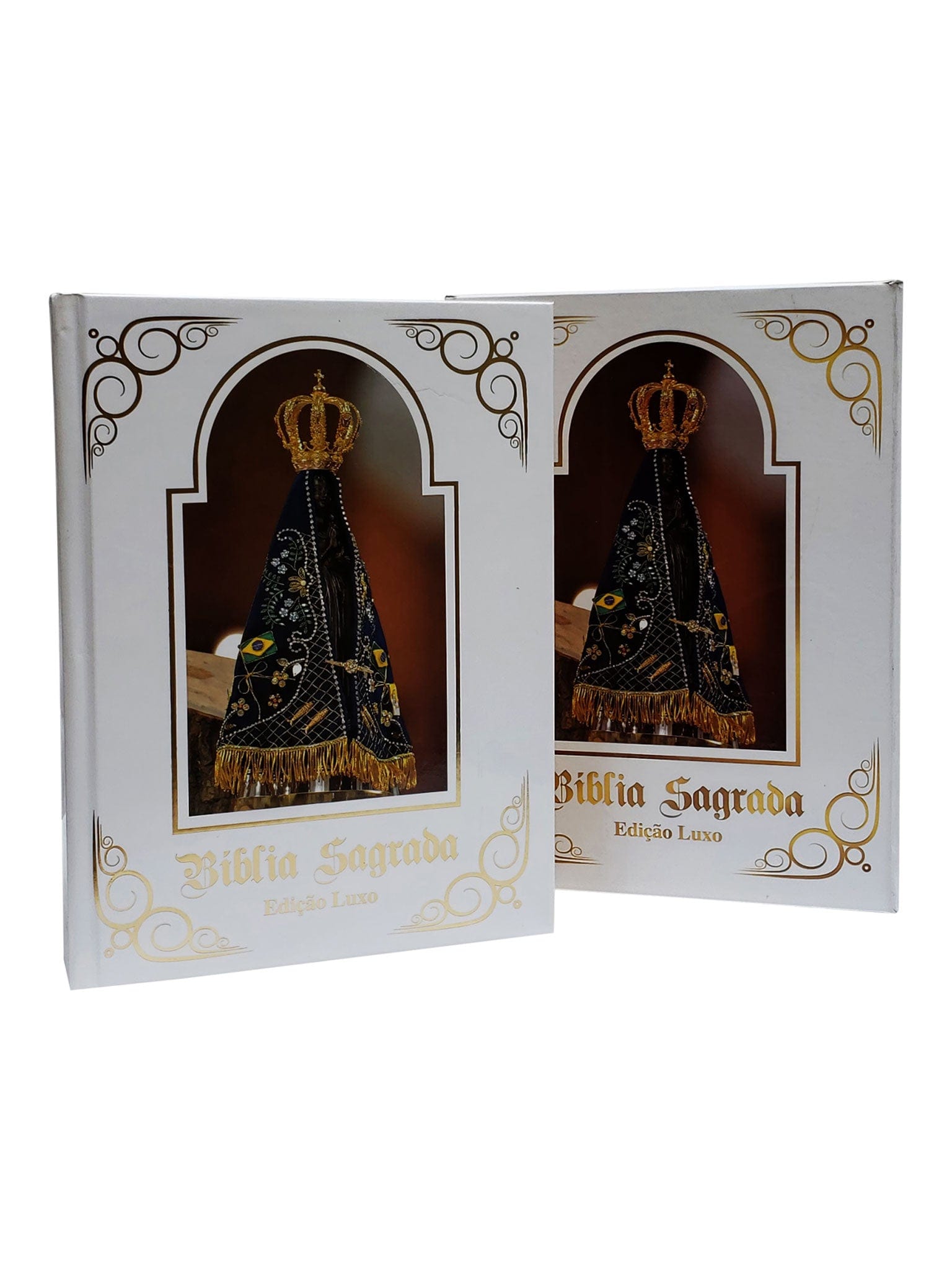 Bíblia Sagrada de Luxo Branca-TerraCotta Arte Sacra