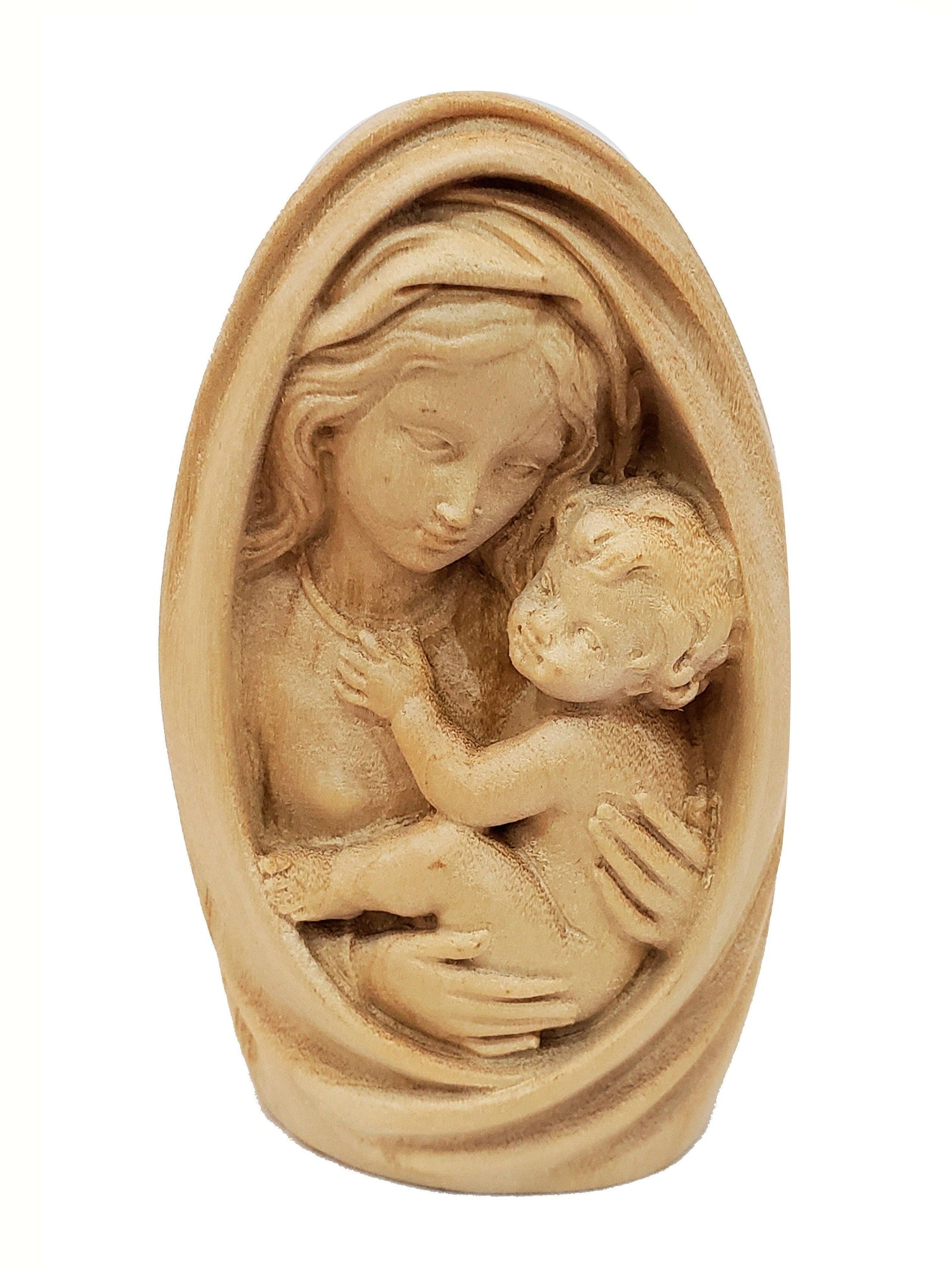 Busto Madona Clássica de Madeira 22 cm-TerraCotta Arte Sacra