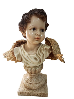 Busto de Anjo Barroco Português 38 cm-TerraCotta Arte Sacra