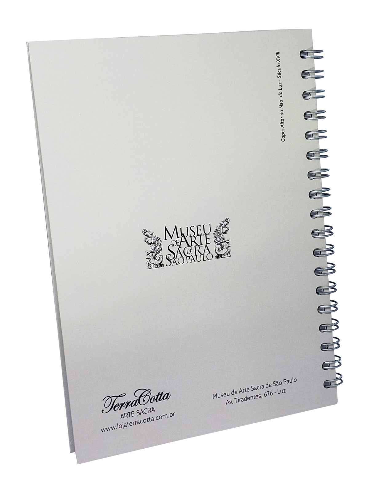 Caderno Médio Marfim Com Pauta Aquarela - Altar da Nossa Senhora da Luz - Séc. XVIII-TerraCotta Arte Sacra