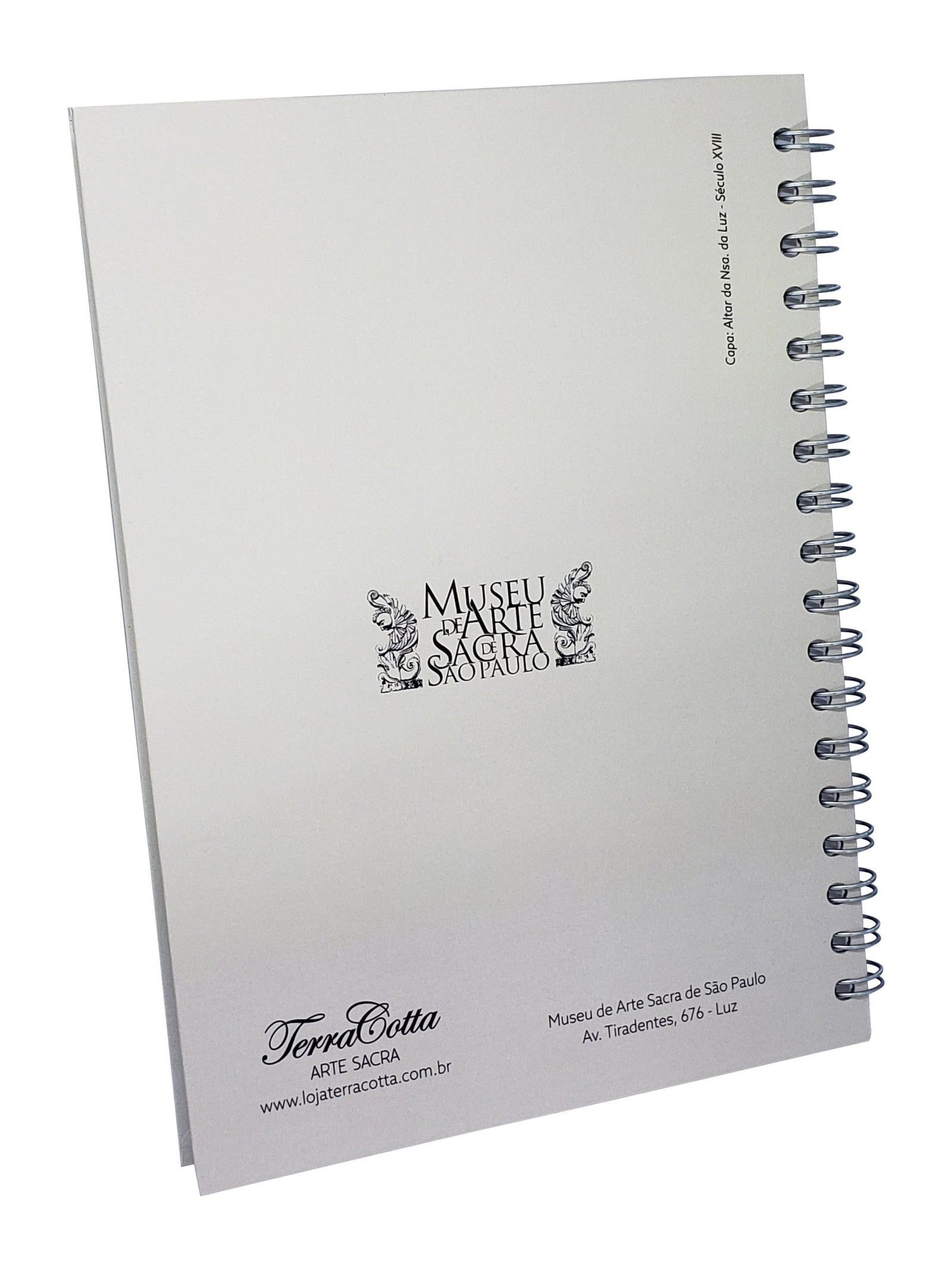 Caderno Médio Marfim Com Pauta Aquarela - Altar da Nossa Senhora da Luz - Séc. XVIII-TerraCotta Arte Sacra