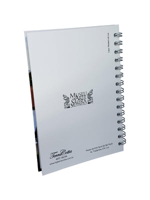 Caderno Pequeno Marfim Com Pauta Aquarela Mosteiro da Luz-TerraCotta Arte Sacra