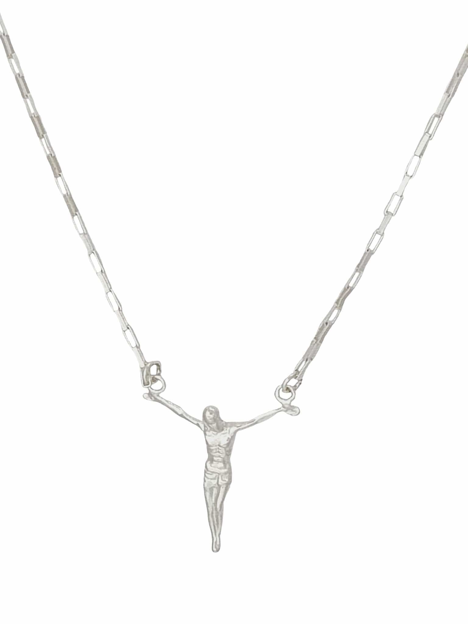 Colar Crucifixo de Prata de Lei 925-TerraCotta Arte Sacra