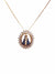Conjunto Nossa Senhora Aparecida com Banho de Ouro-TerraCotta Arte Sacra
