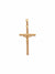 Crucifixo Prata de Lei 925 com Banho de Ouro 18 k-TerraCotta Arte Sacra