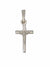 Crucifixo Trabalhado com Cristo Liso em Prata de Lei 925-TerraCotta Arte Sacra
