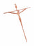 Crucifixo de Aço Galvanizado Cobre 28 cm-TerraCotta Arte Sacra