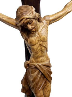 Crucifixo de Madeira com Ponteira 1,70 m-TerraCotta Arte Sacra