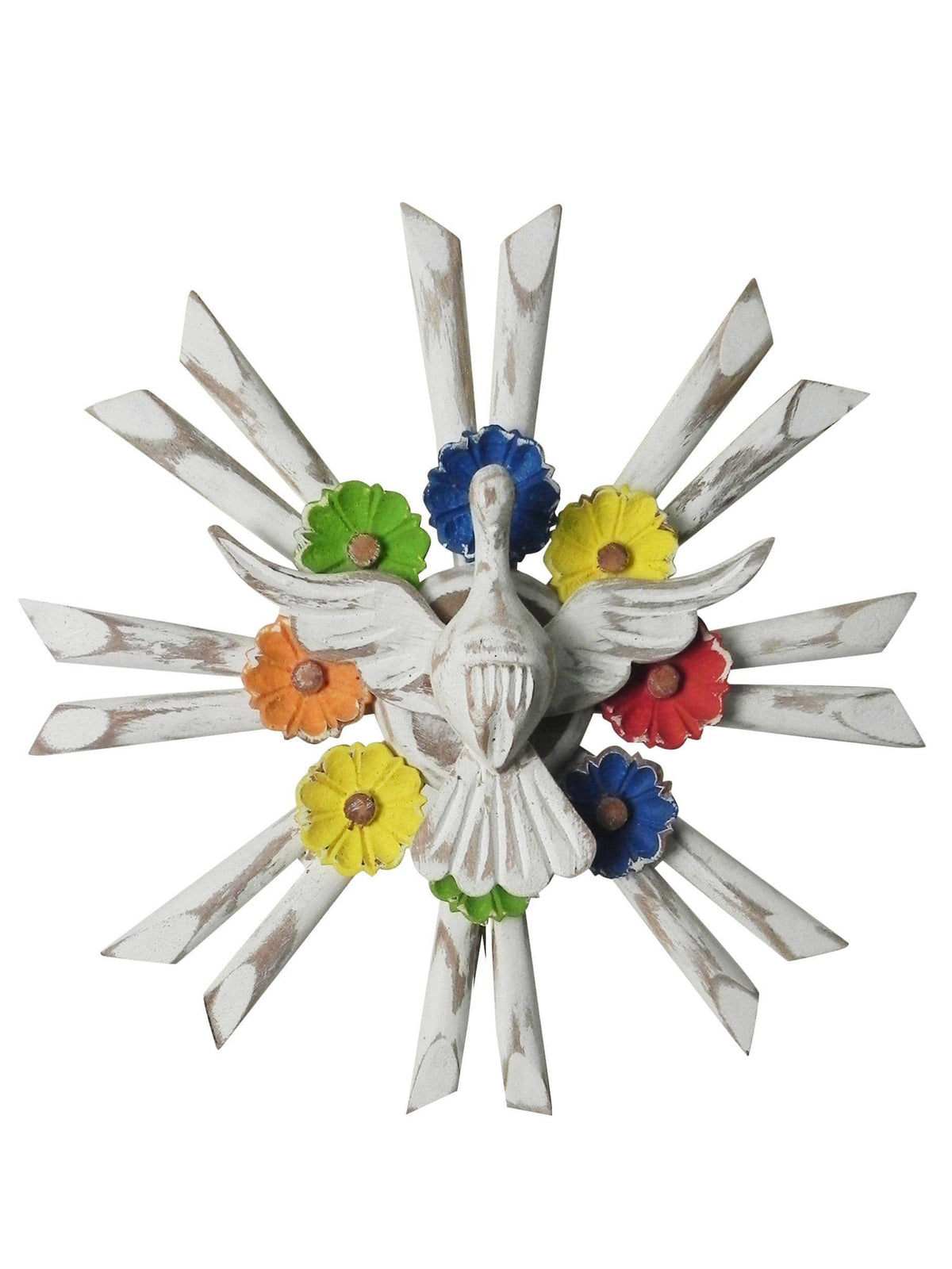 Divino Espírito Santo com Flores 24 cm-TerraCotta Arte Sacra