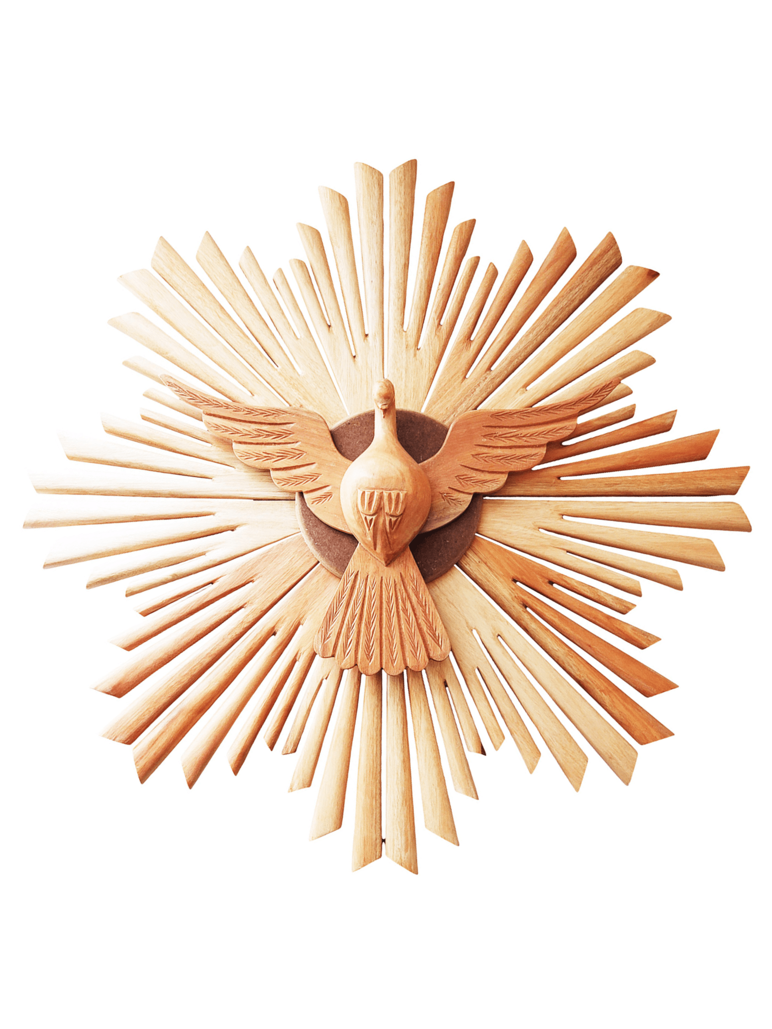 Divino Espírito Santo de Madeira com 93 cm-TerraCotta Arte Sacra