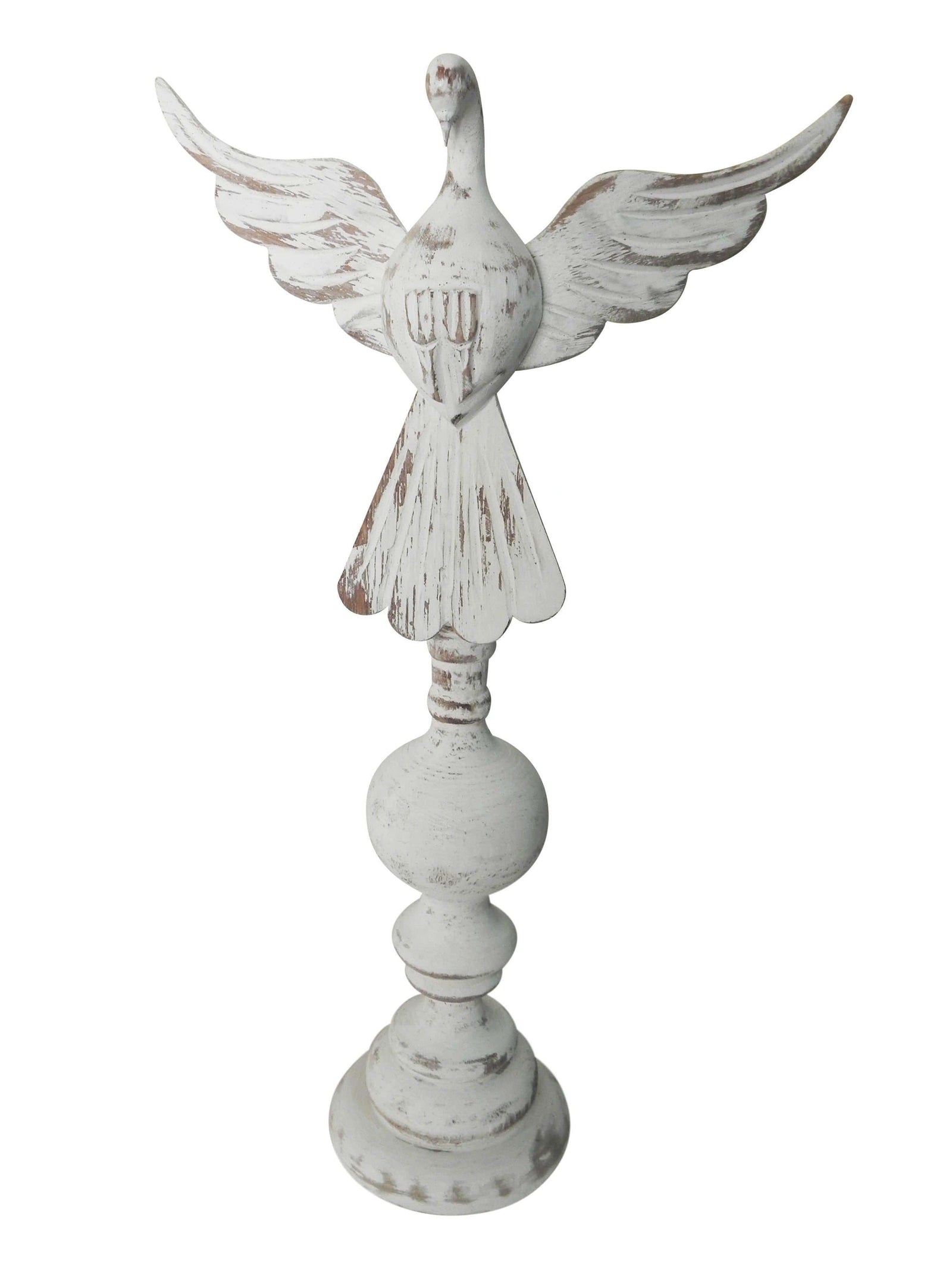 Divino Espírito Santo em Madeira com Base de 49 cm-TerraCotta Arte Sacra