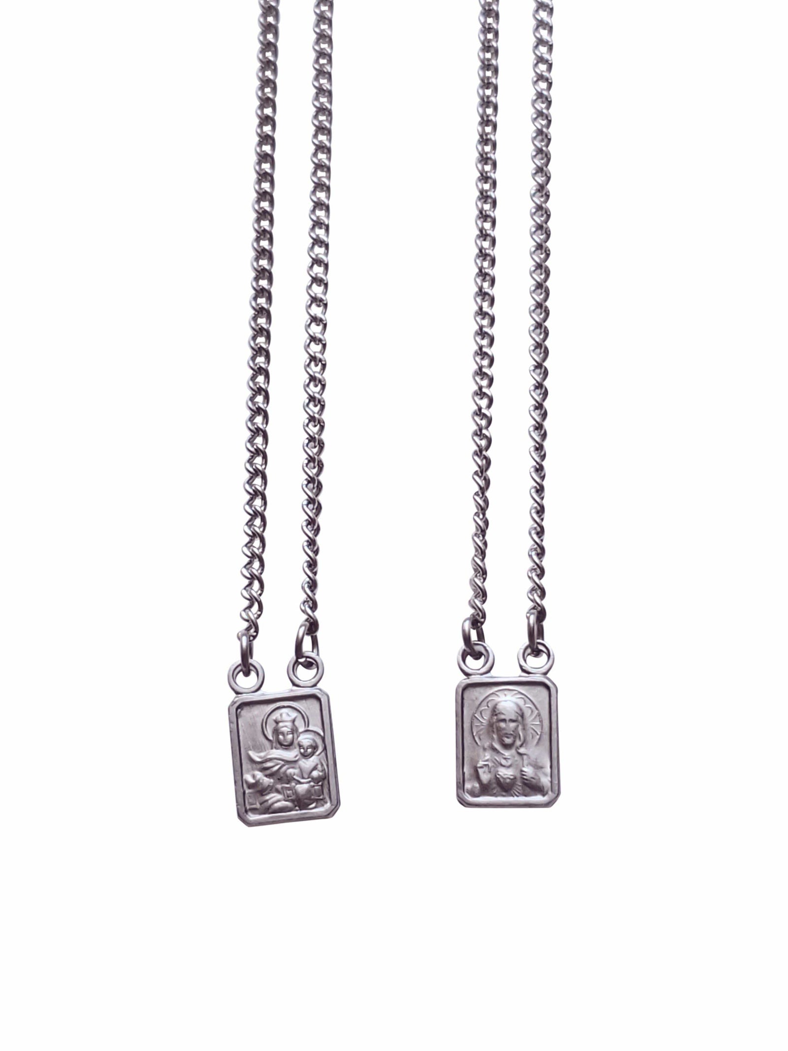 Escapulário de Aço Inox Mini 70 cm-TerraCotta Arte Sacra