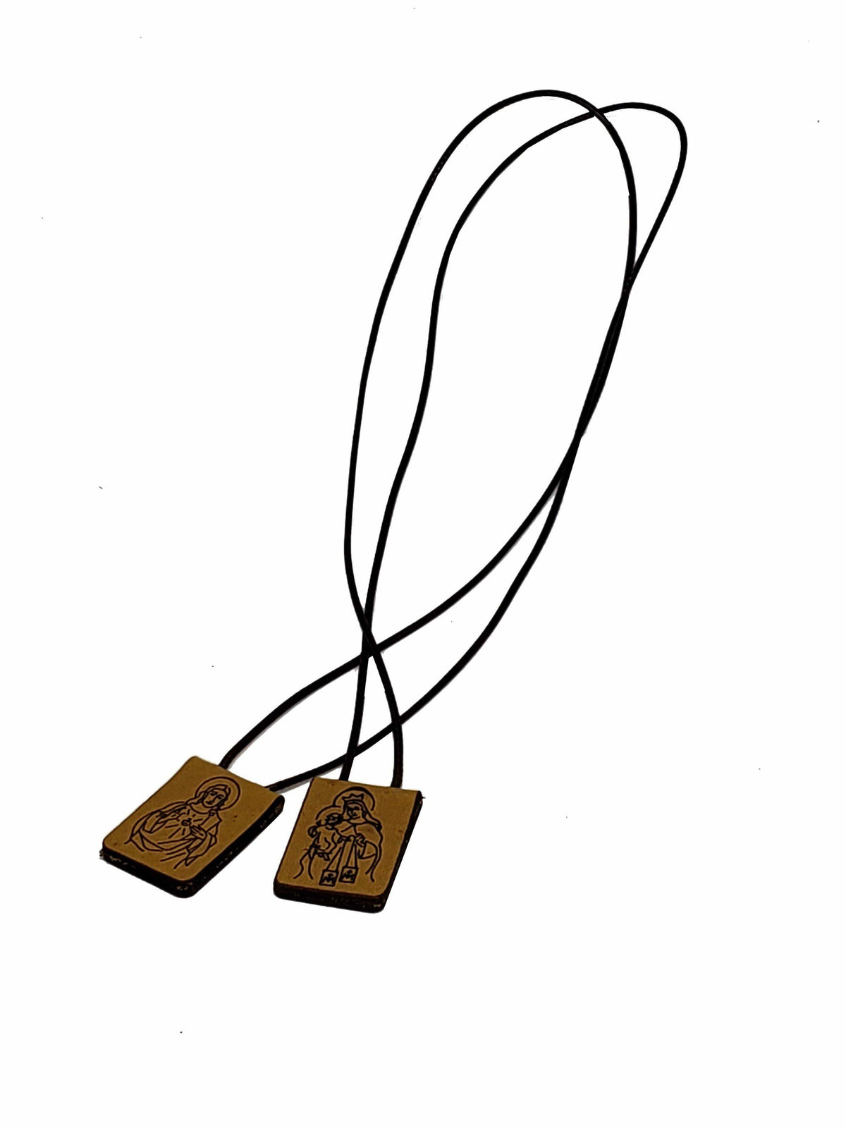 Escapulário de Couro-TerraCotta Arte Sacra