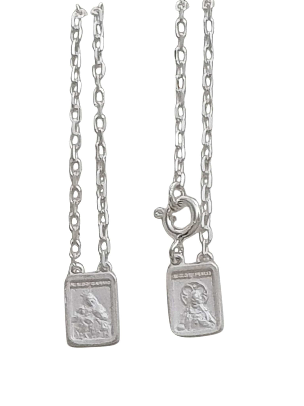 Escapulário de Prata de Lei 925 Mini Cadeada-TerraCotta Arte Sacra