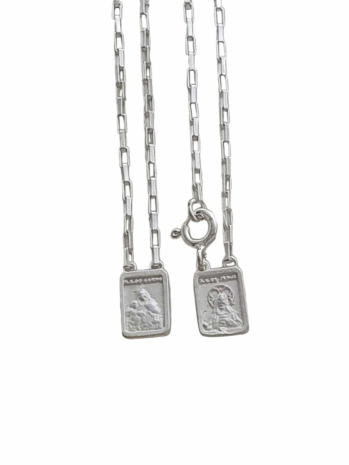 Escapulário de Prata de Lei 925 Mini Cartier-TerraCotta Arte Sacra